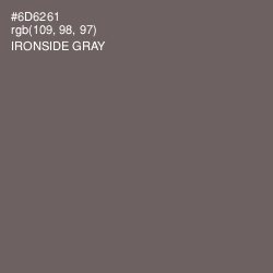 #6D6261 - Ironside Gray Color Image